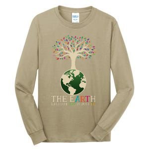 Earth Day Pun The Earth Without Art Is Just Eh Tall Long Sleeve T-Shirt