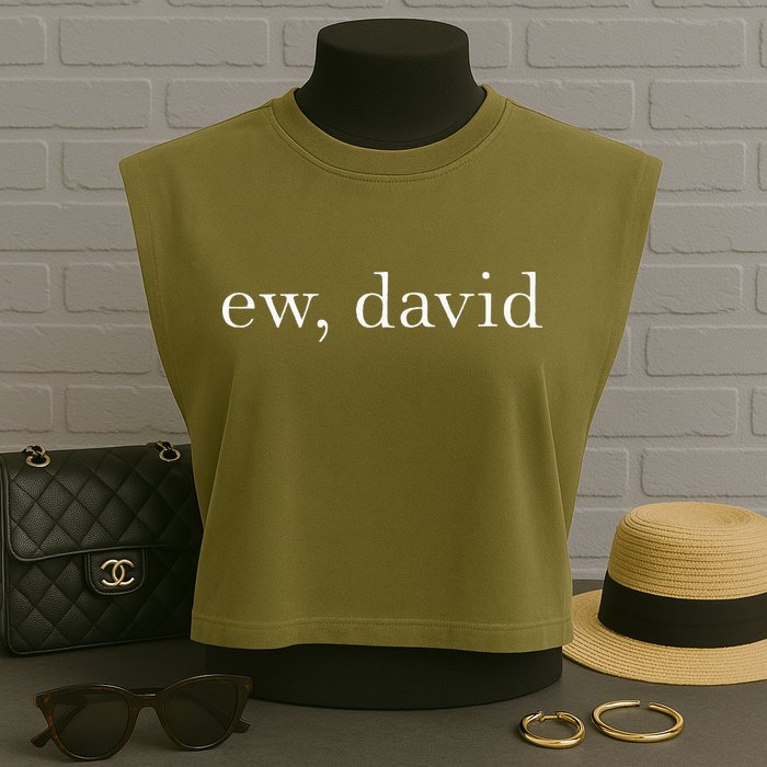 Ew David Pop Culture Garment-Dyed Women's Muscle Tee