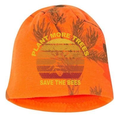 Earth Day Plant More Trees Save The Bees Clean The Seas Great Gift Kati - Camo Knit Beanie