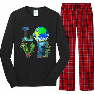 Earth Day Planet Anniversary Earth Day Everyday Funny Gift Long Sleeve Pajama Set