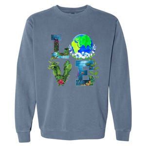 Earth Day Planet Anniversary Earth Day Everyday Funny Gift Garment-Dyed Sweatshirt