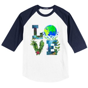 Earth Day Planet Anniversary Earth Day Everyday Funny Gift Baseball Sleeve Shirt