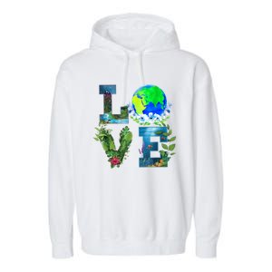 Earth Day Planet Anniversary Earth Day Everyday Funny Gift Garment-Dyed Fleece Hoodie