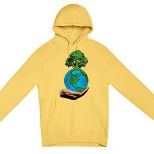 Earth Day Protect Green Environment Premium Pullover Hoodie