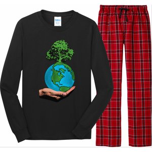 Earth Day Protect Green Environment Long Sleeve Pajama Set