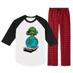 Earth Day Protect Green Environment Raglan Sleeve Pajama Set