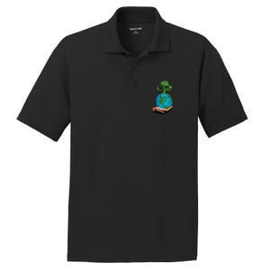 Earth Day Protect Green Environment PosiCharge RacerMesh Polo