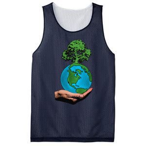 Earth Day Protect Green Environment Mesh Reversible Basketball Jersey Tank