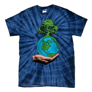 Earth Day Protect Green Environment Tie-Dye T-Shirt