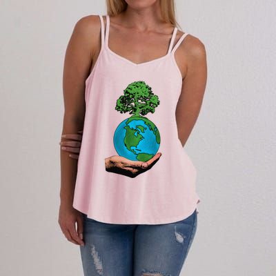 Earth Day Protect Green Environment Women's Strappy Tank