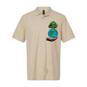 Earth Day Protect Green Environment Softstyle Adult Sport Polo