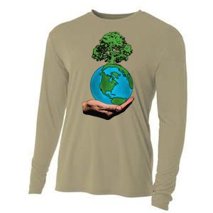 Earth Day Protect Green Environment Cooling Performance Long Sleeve Crew