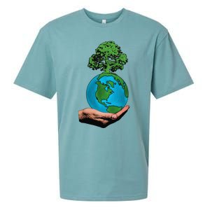 Earth Day Protect Green Environment Sueded Cloud Jersey T-Shirt