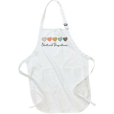 Educational Diagnostician Psychometrist Heart Full-Length Apron With Pockets