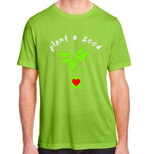 Earth Day Plant A Seed Tree Planting Adult ChromaSoft Performance T-Shirt