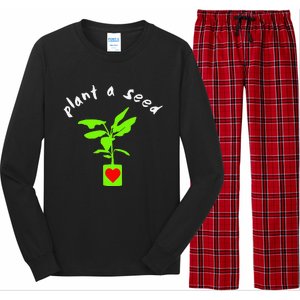 Earth Day Plant A Seed Tree Planting Long Sleeve Pajama Set