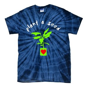 Earth Day Plant A Seed Tree Planting Tie-Dye T-Shirt