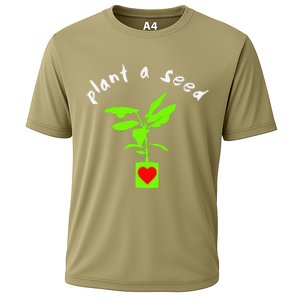 Earth Day Plant A Seed Tree Planting Cooling Performance Crew T-Shirt