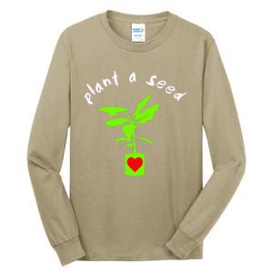 Earth Day Plant A Seed Tree Planting Tall Long Sleeve T-Shirt