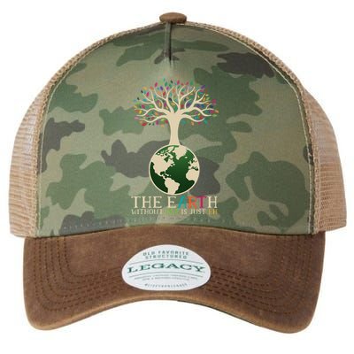 Earth Day Pun The Earth Without Art Is Just Eh Legacy Tie Dye Trucker Hat