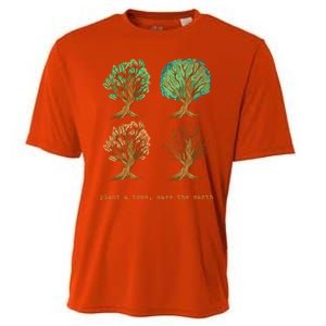 Earth Day Plant A Tree Save The Earth Love The Planet Retro Cute Gift Cooling Performance Crew T-Shirt