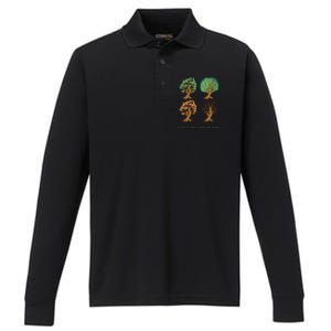 Earth Day Plant A Tree Save The Earth Love The Planet Retro Cute Gift Performance Long Sleeve Polo