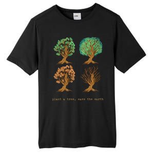 Earth Day Plant A Tree Save The Earth Love The Planet Retro Cute Gift Tall Fusion ChromaSoft Performance T-Shirt