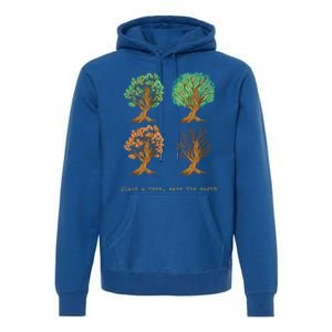 Earth Day Plant A Tree Save The Earth Love The Planet Retro Cute Gift Premium Hoodie