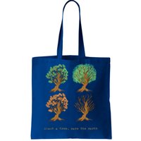 Earth Day Plant A Tree Save The Earth Love The Planet Retro Cute Gift Tote Bag