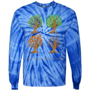 Earth Day Plant A Tree Save The Earth Love The Planet Retro Cute Gift Tie-Dye Long Sleeve Shirt