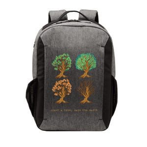 Earth Day Plant A Tree Save The Earth Love The Planet Retro Cute Gift Vector Backpack