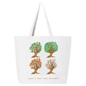 Earth Day Plant A Tree Save The Earth Love The Planet Retro Cute Gift 25L Jumbo Tote