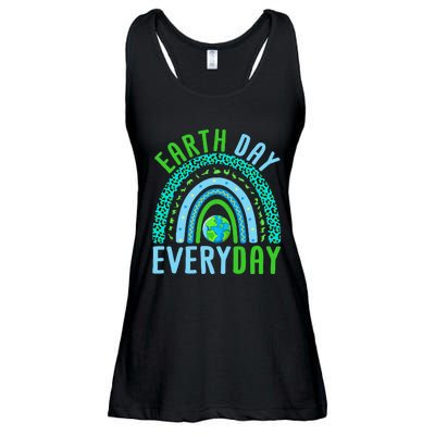 Every Day Planet Earth Rainbow Environment Earth Day Ladies Essential Flowy Tank