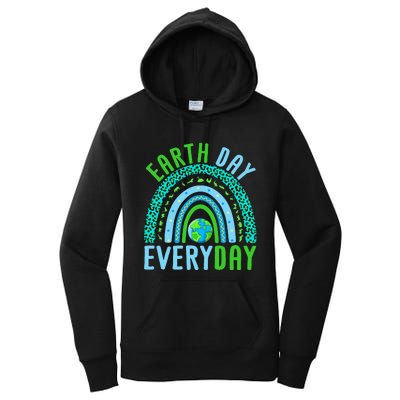 Every Day Planet Earth Rainbow Environment Earth Day Women's Pullover Hoodie