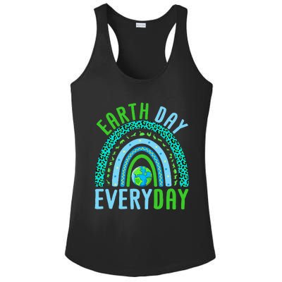 Every Day Planet Earth Rainbow Environment Earth Day Ladies PosiCharge Competitor Racerback Tank