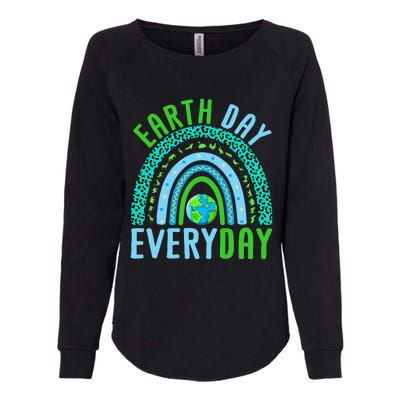 Every Day Planet Earth Rainbow Environment Earth Day Womens California Wash Sweatshirt