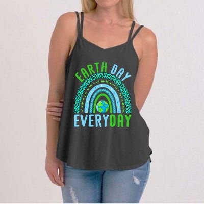 Every Day Planet Earth Rainbow Environment Earth Day Women's Strappy Tank