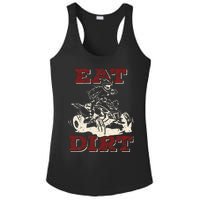 Eat Dirt Quad Biker Gift ATV Four Wheeler Quad Bike Lover Ladies PosiCharge Competitor Racerback Tank