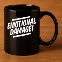 Emotional Damage Quote 11oz C Handle Ceramic Mug