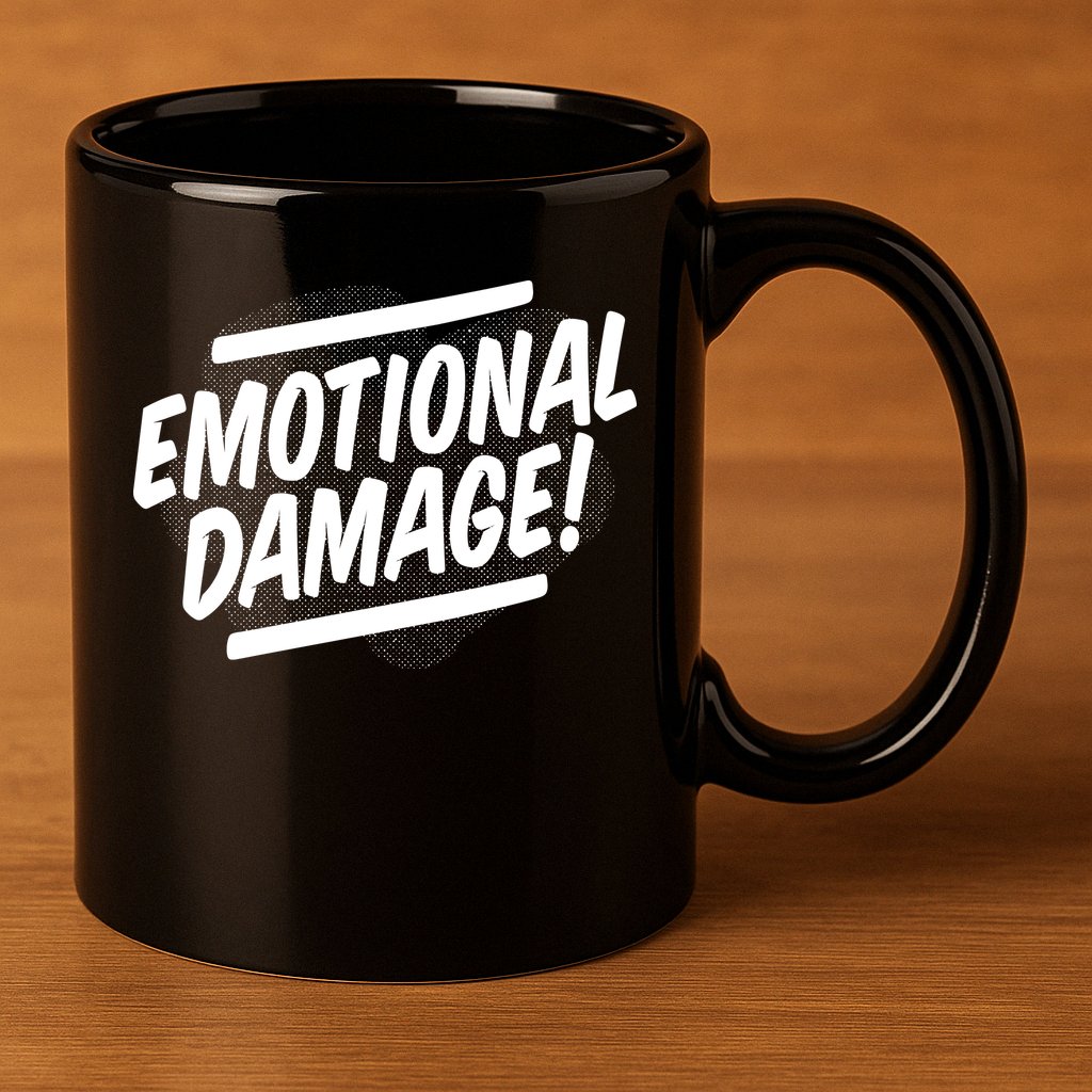Emotional Damage Quote 11oz C Handle Ceramic Mug