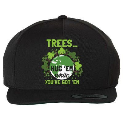 Earth Day Quote Climate Change Mother Earth Gift Wool Snapback Cap