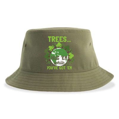 Earth Day Quote Climate Change Mother Earth Gift Sustainable Bucket Hat