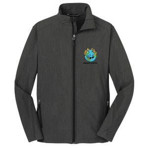 Earth Day Retrograde Humor Karma's A Bitch Meaningful Gift Core Soft Shell Jacket