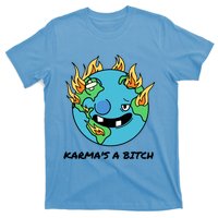 Earth Day Retrograde Humor Karma's A Bitch Meaningful Gift T-Shirt