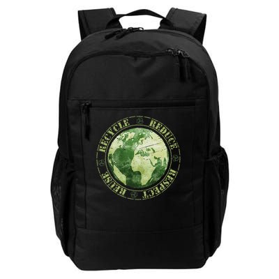 Earth Day Reduce Reuse Recycle And Respect Daily Commute Backpack