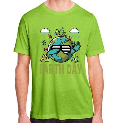 Earth Day Rocks Dabbing Dance Protect Our Earth Gift Adult ChromaSoft Performance T-Shirt