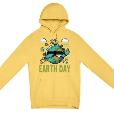 Earth Day Rocks Dabbing Dance Protect Our Earth Gift Premium Pullover Hoodie