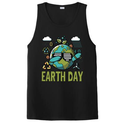 Earth Day Rocks Dabbing Dance Protect Our Earth Gift PosiCharge Competitor Tank