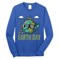 Earth Day Rocks Dabbing Dance Protect Our Earth Gift Long Sleeve Shirt