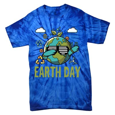 Earth Day Rocks Dabbing Dance Protect Our Earth Gift Tie-Dye T-Shirt